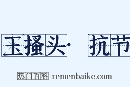 玉搔头·抗节是什么意思的图片
